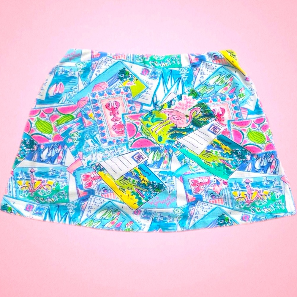 Lilly Pulitzer wish you were here vacation mini skirt - Picture 2 of 4